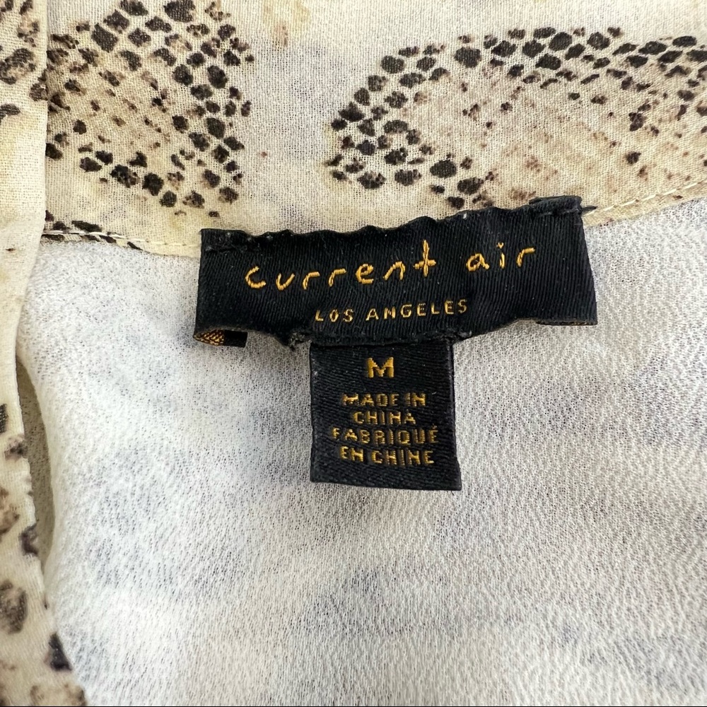 Anthropologie Snake Print Dress - Cream and Brown - Picture 8 of 8